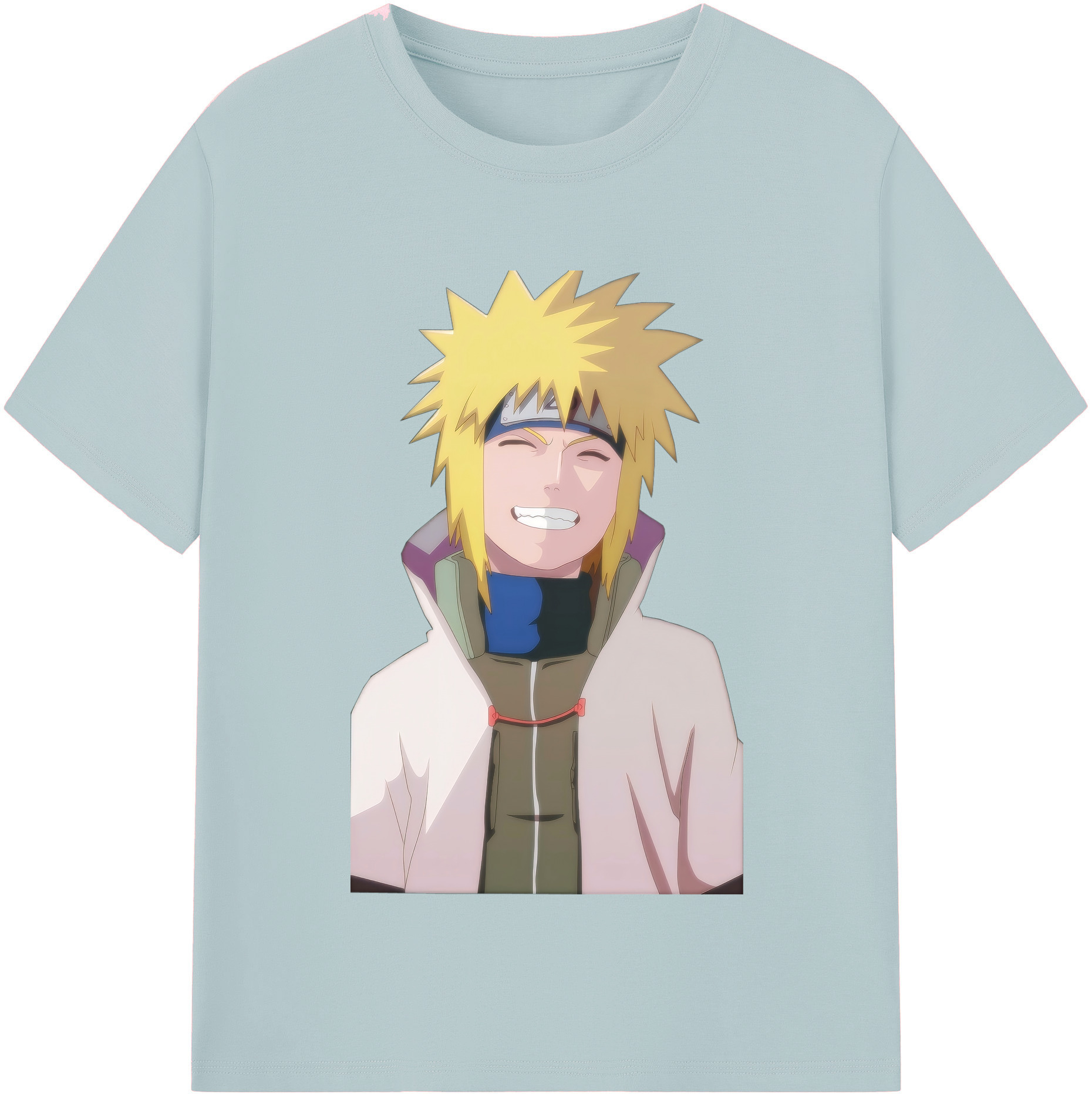 （画像用） NARUTO -ナルト- 波風 ミナト Namikaze Minato 綿100％半袖Tシャツ（フロントプリント）